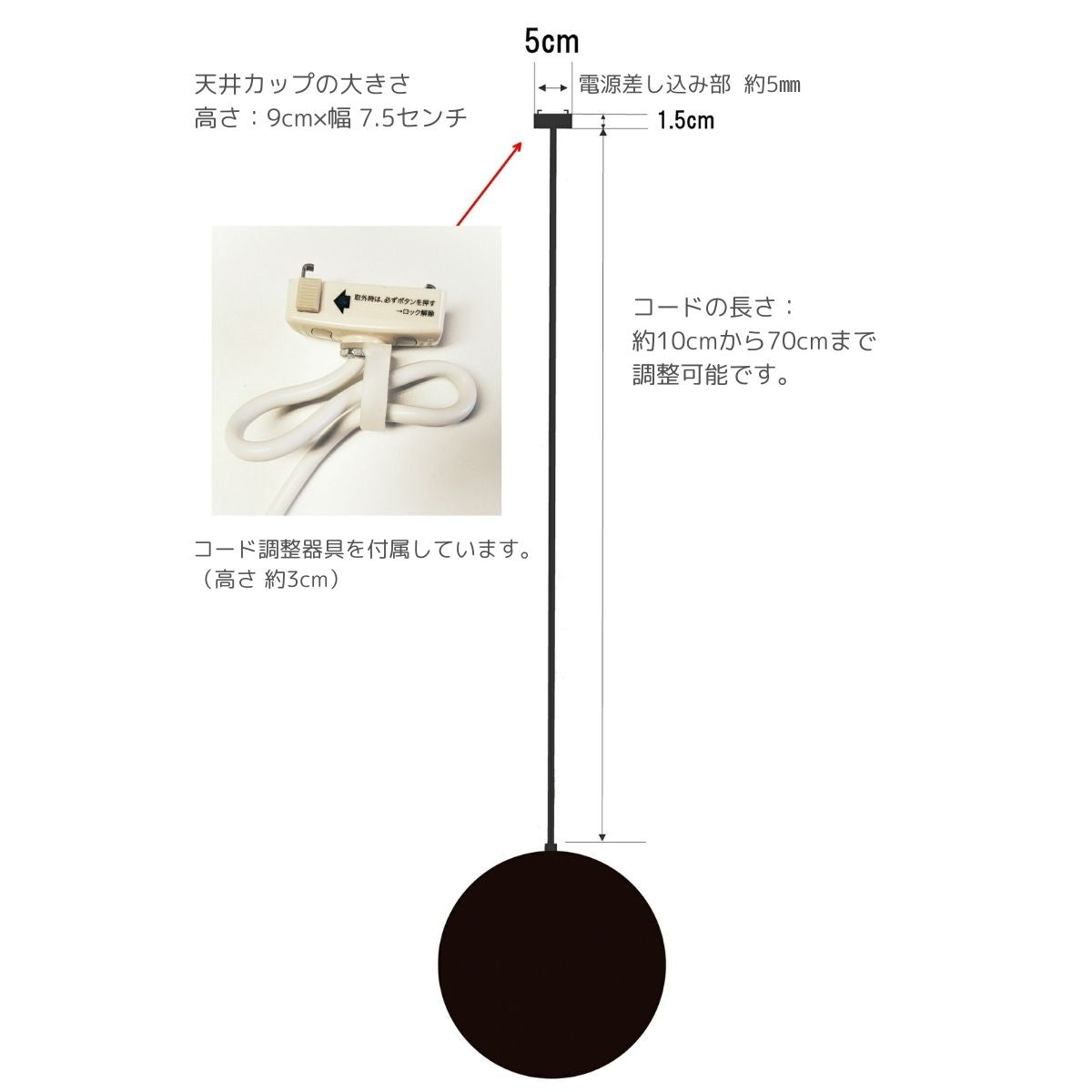 CLEARGLASS PENDANTLIGHT クリアガラスペンダントライト 12インチ /W-7153