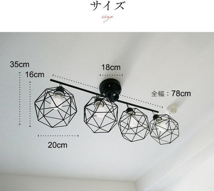 WIRE Ceiling Light ワイヤー シーリングライト / KMC-4913-CMP-003